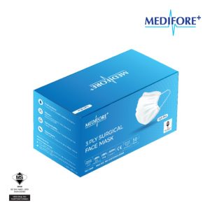 3 Ply Surgical Face Masks (Light Blue)